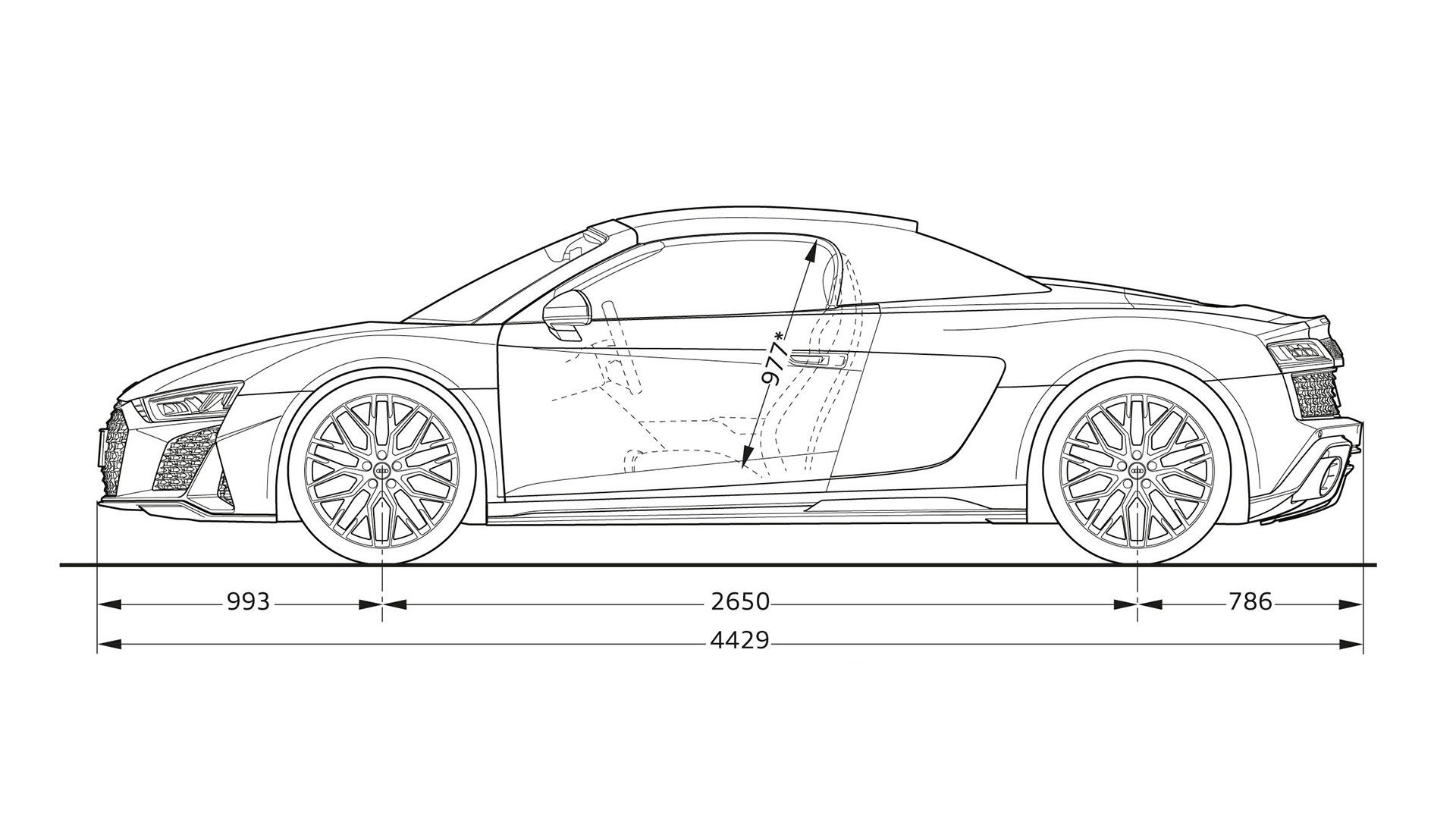 Audi r8 blueprint